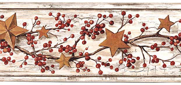 Room With Berry And Star Mini Wallpaper Border This Charming