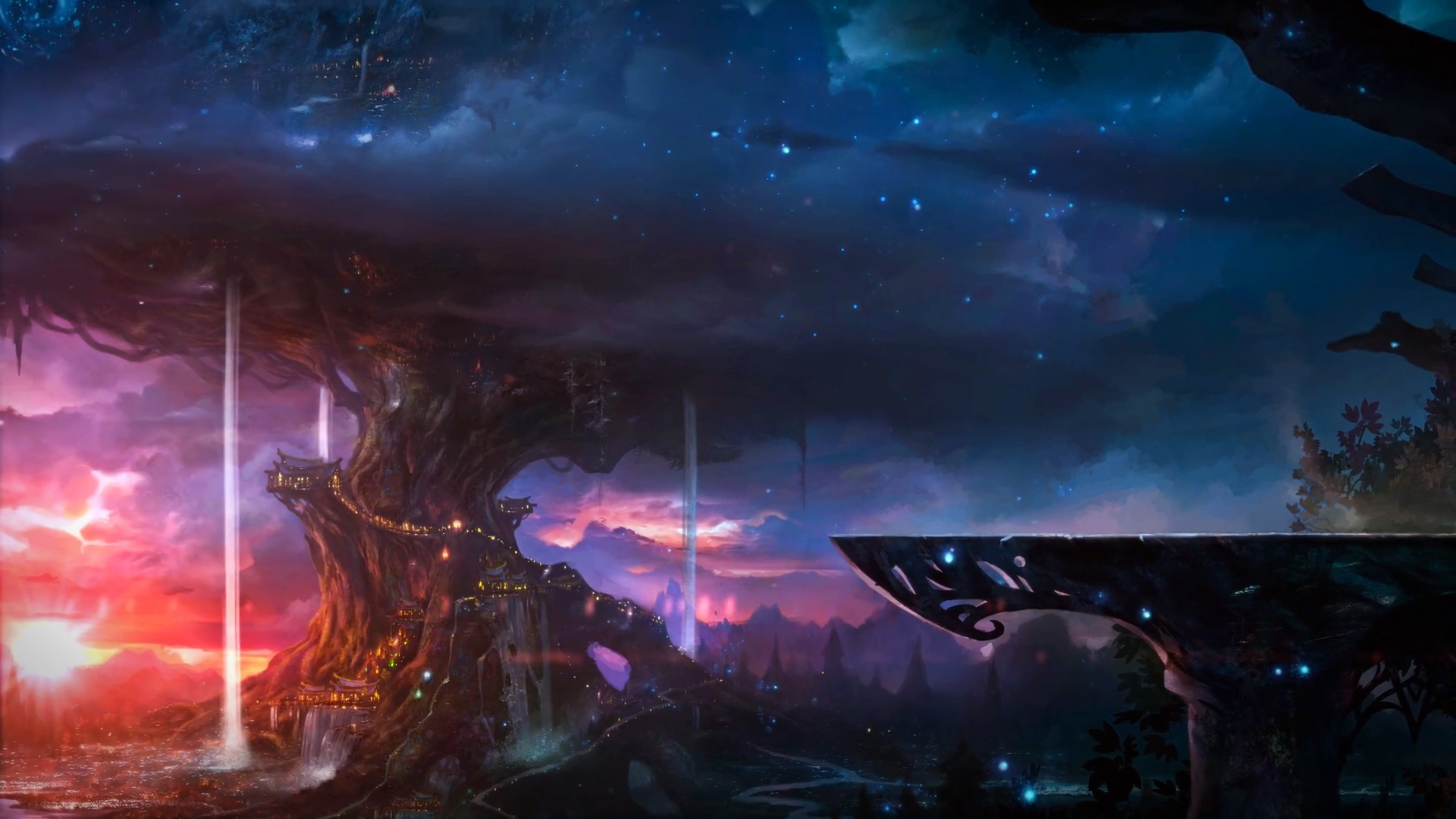 I Removed The People From Traveller Art Of Teldrassil Wow