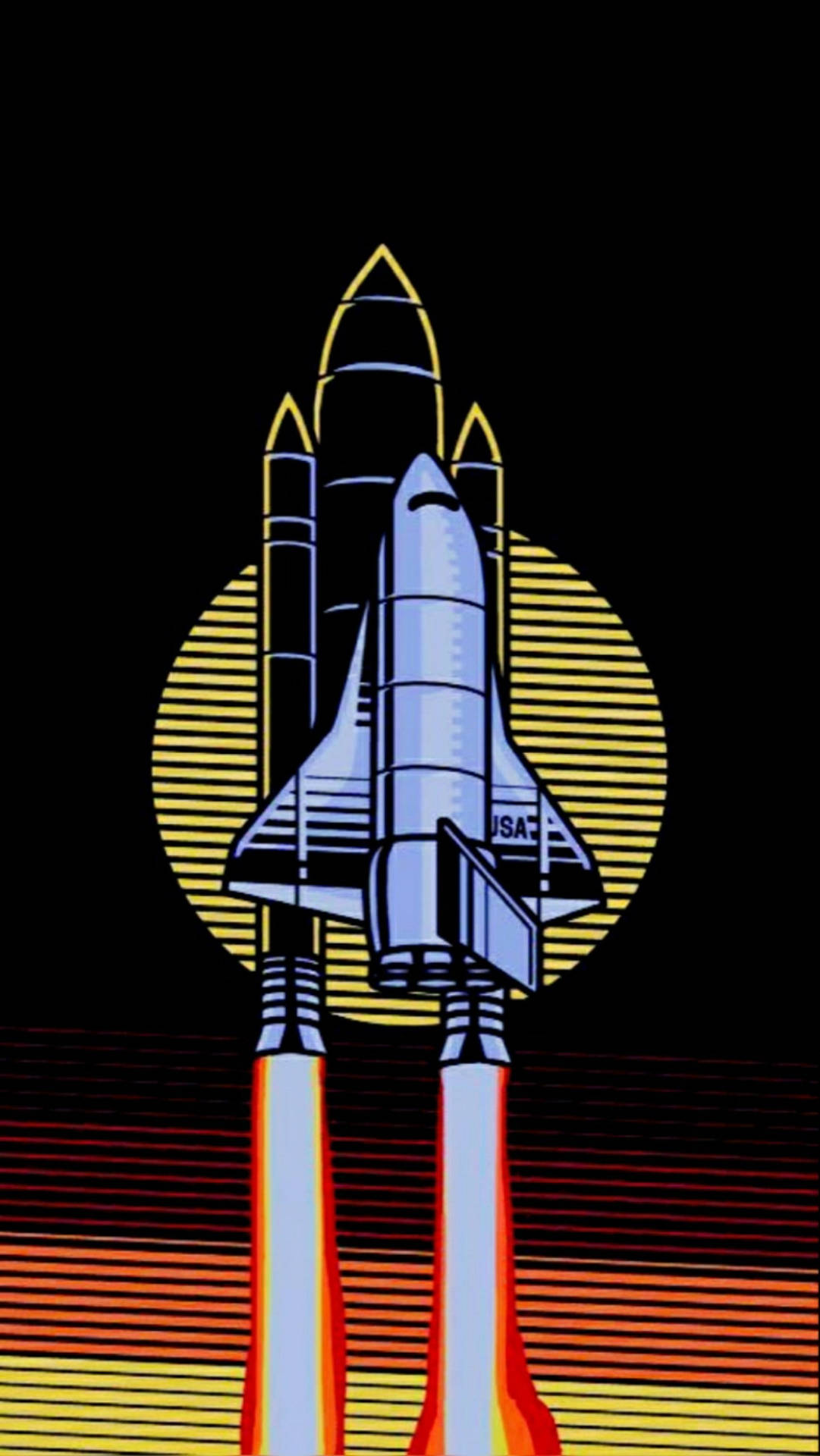 Retro Space Wallpaper
