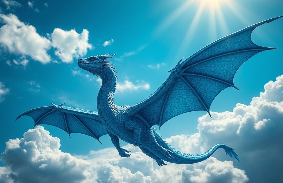Blue Dragon Wallpaper Hd