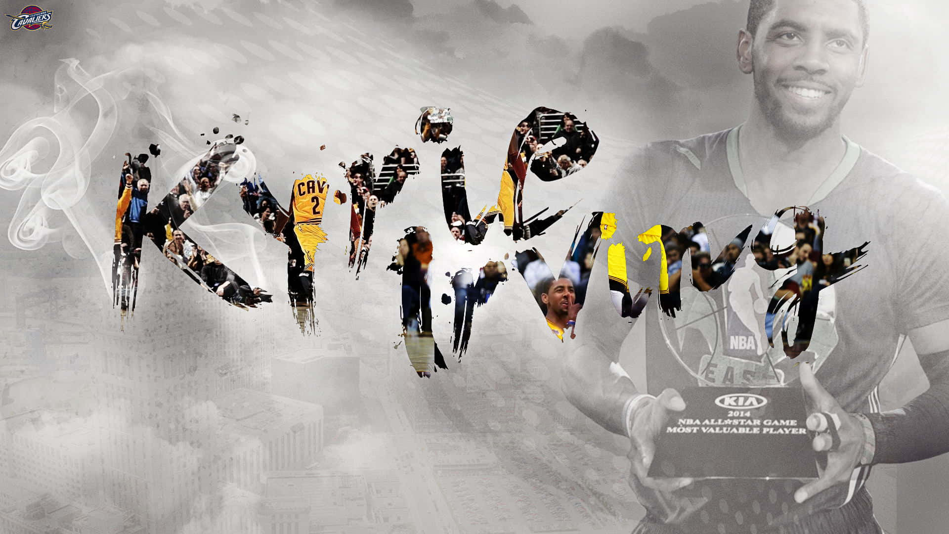 Professional Basketball Players Kyrie Irving In A Cool Pose Wallpaper