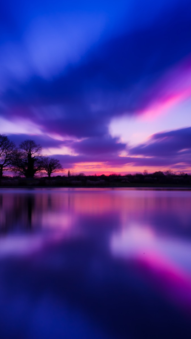  purple sunset iphone wallpaper tags cloud lake purple sky sunset trees