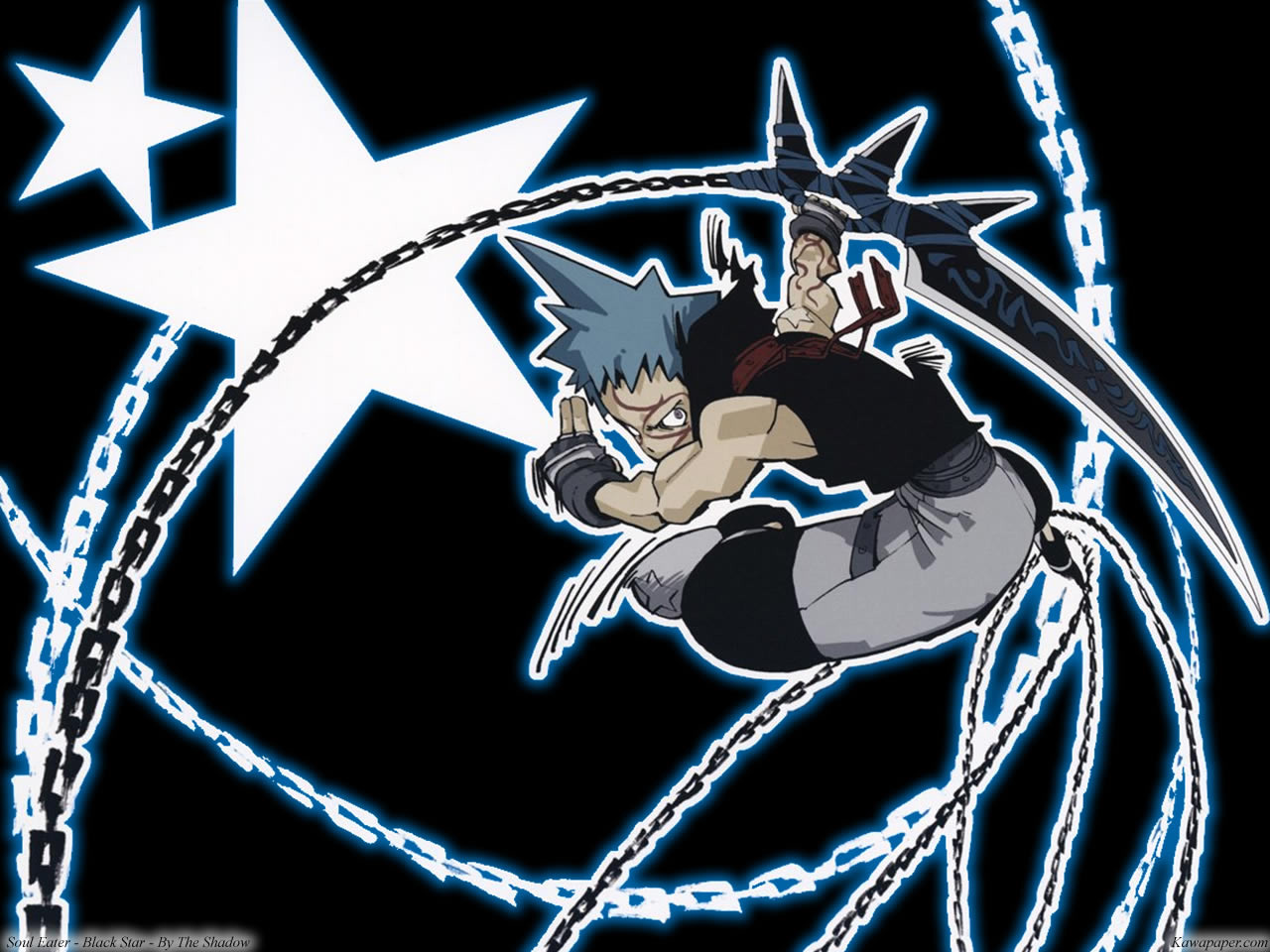 Soul Eater Black Star Wallpaper Chains And Stars