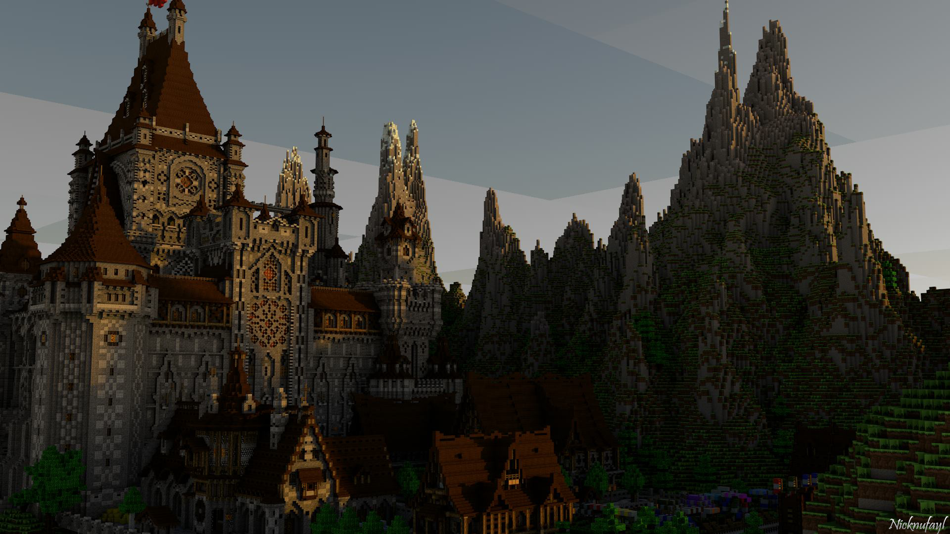 Minecraft Castle Wallpaper HD by Nicknufayl on