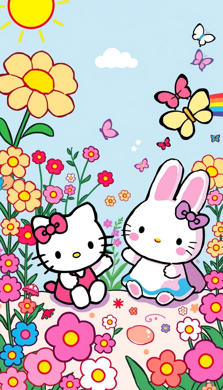  download hello kitty and cinnamoroll wallpaper by drose hello