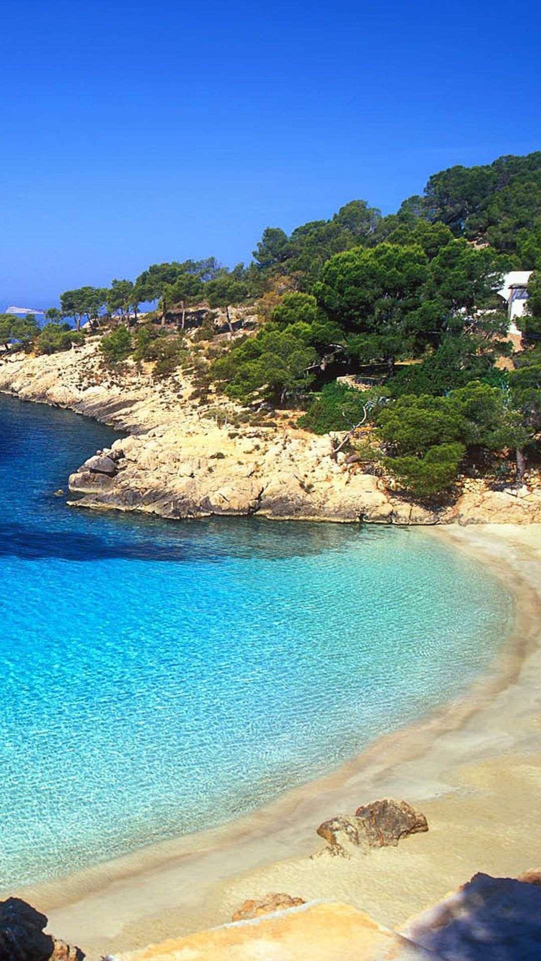 Nature iPhone Plus Wallpaper Ibiza Beach Landscape