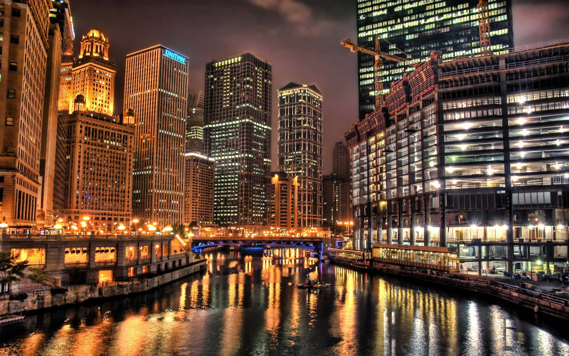 Take A Birdseye Of An Urban Skyline Wallpaper