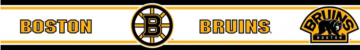 Boston Bruins Prepasted Border Hockey Decor Wallpaper Roll