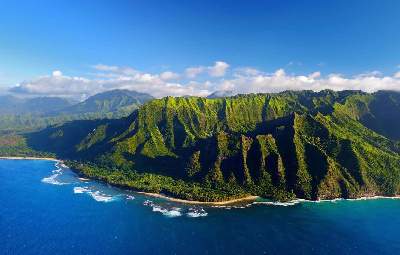 Wallpaper Sea Mountains Hawaii Image For Desktop Section
