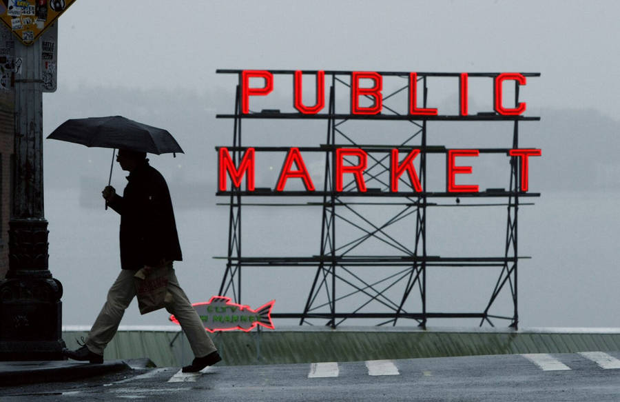 Billeder Af Pike Place Market Wallpaper