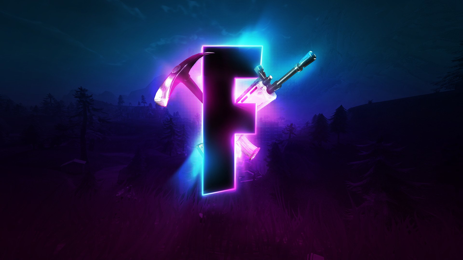 F Stands For Fortnite By Noah Stephenson Wallpaper And