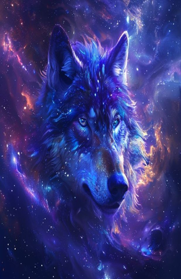 Galaxy Wolf Wallpaper