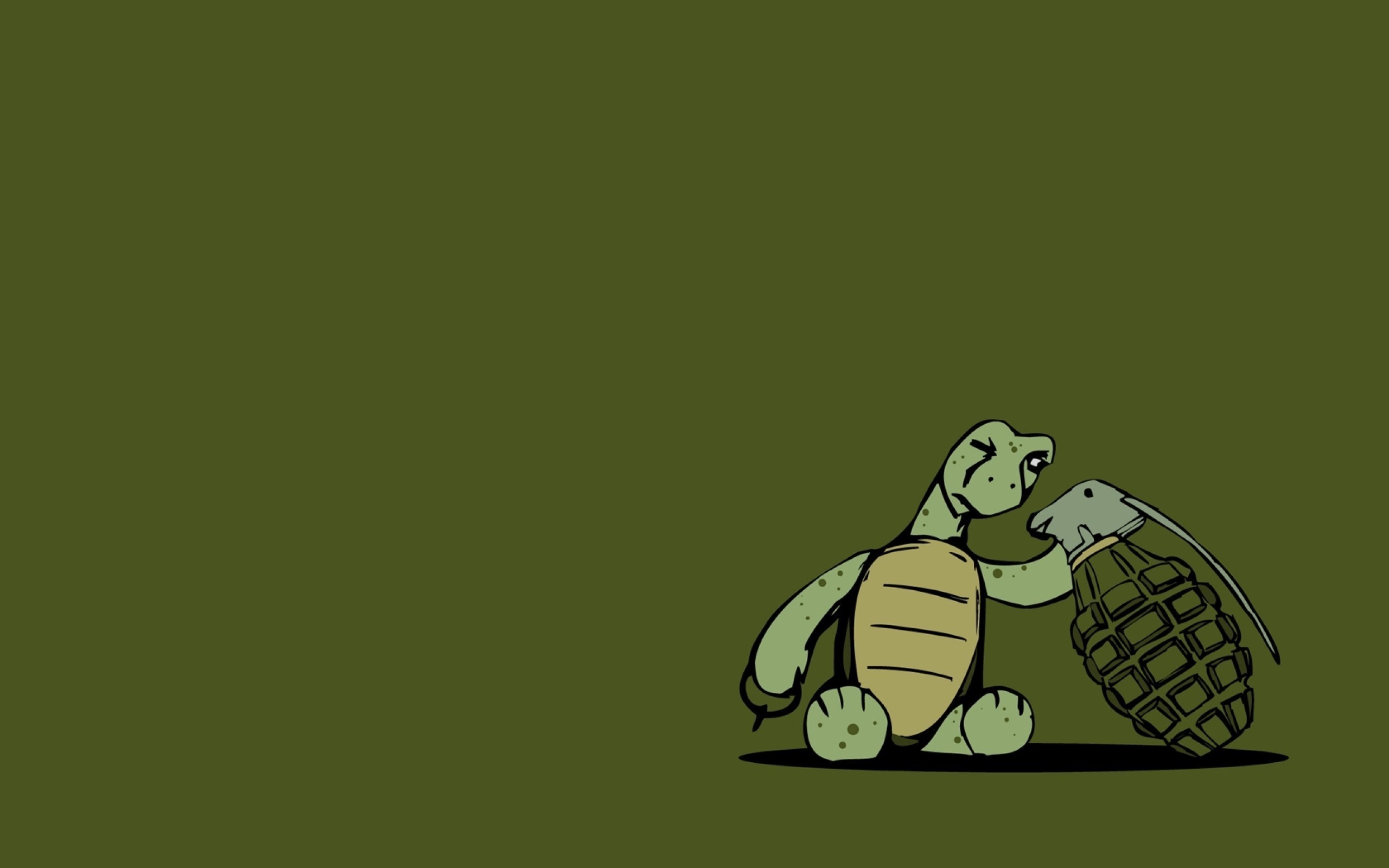Turtle Grenade Art Funny