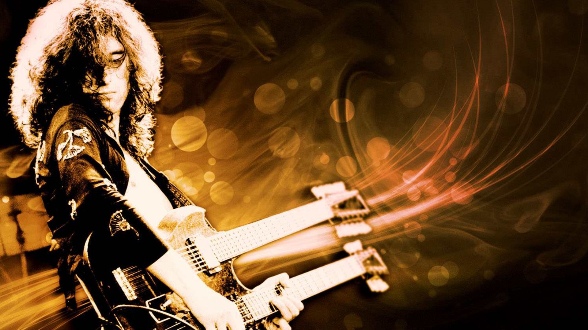 jimmy page robert plant album covers guitars wallpaper background