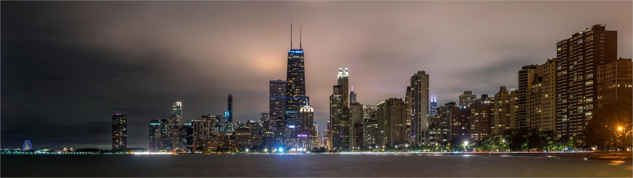 Chicago Skyline 4k Wallpaper Dual