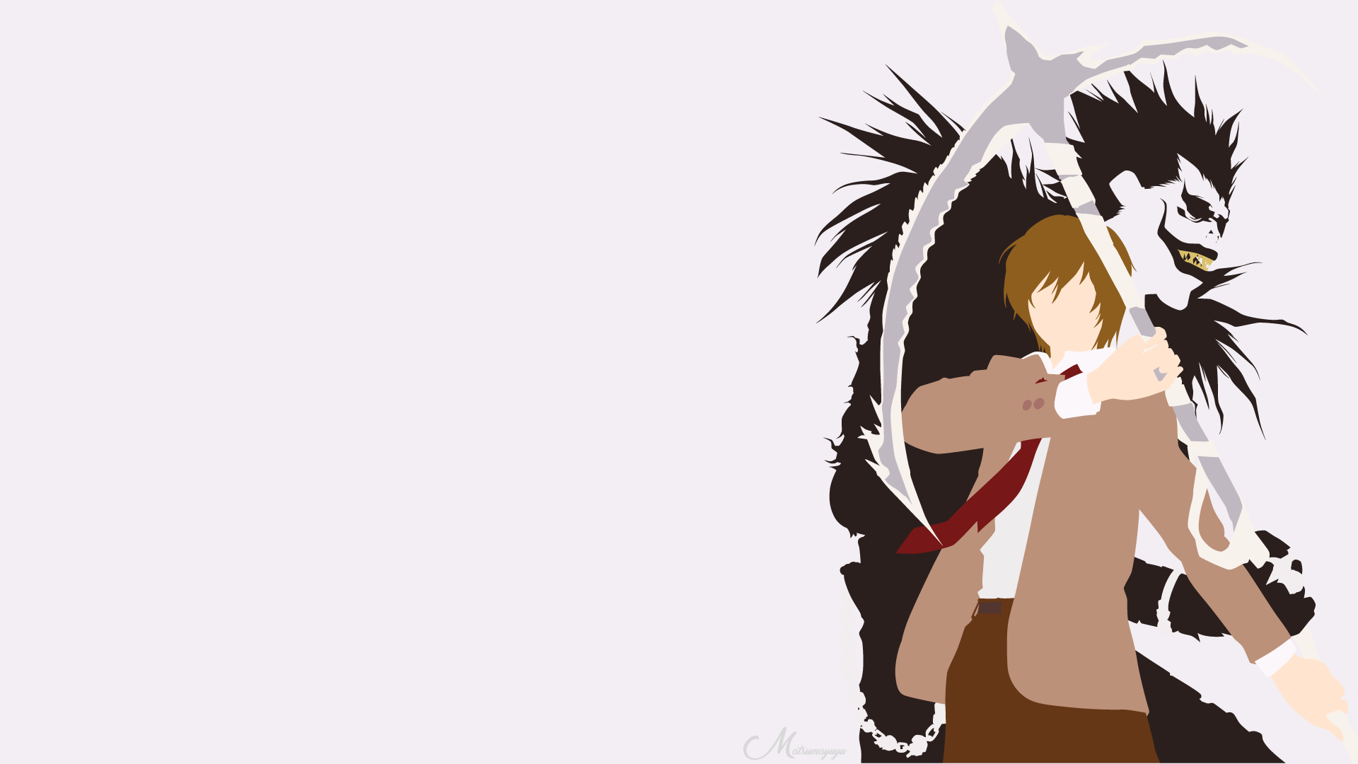 Ryuk And Light From Death Note HD Wallpaper Background Image