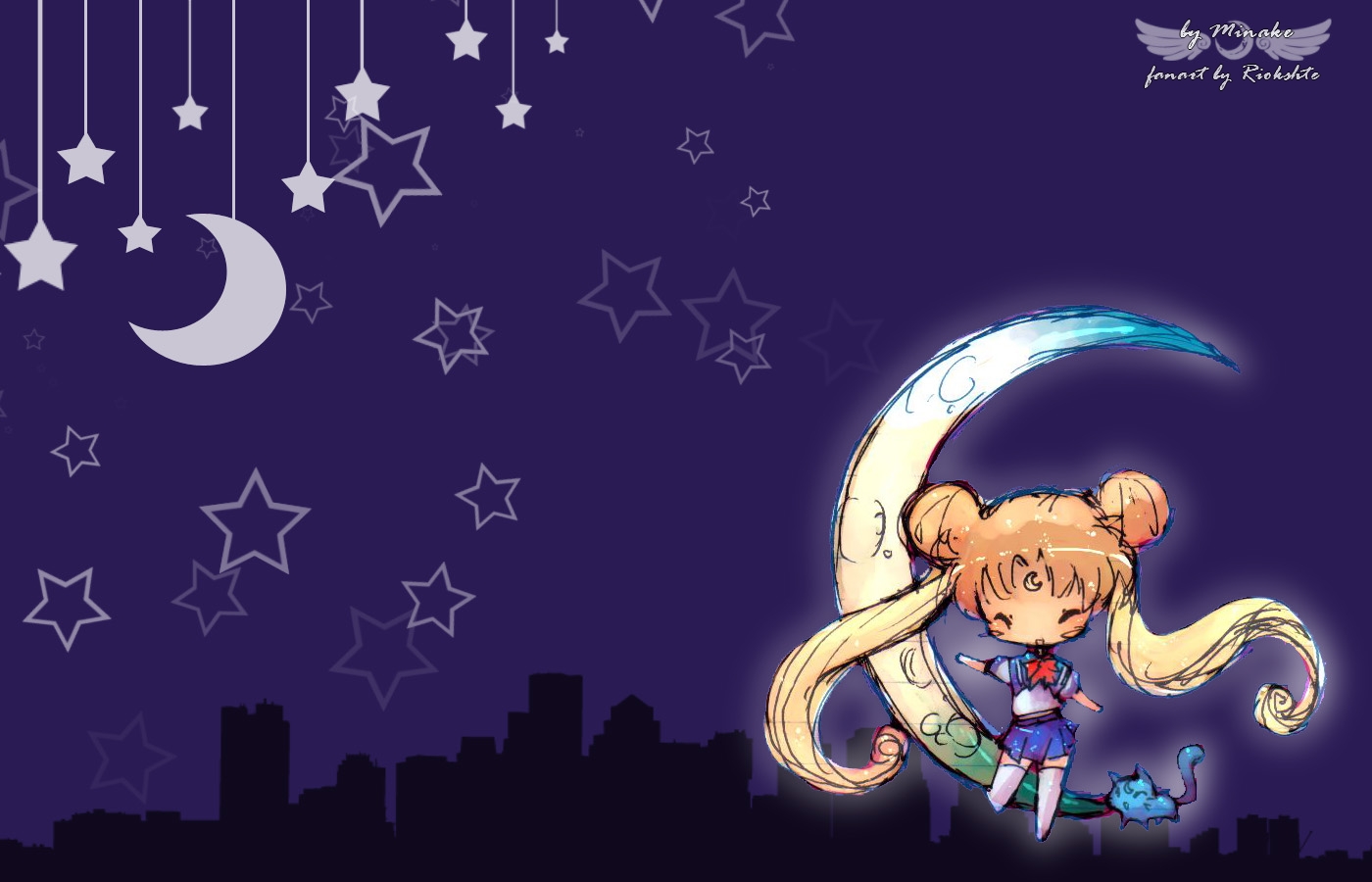 Sailor Moon Chibi Desktop Wallpaper Large