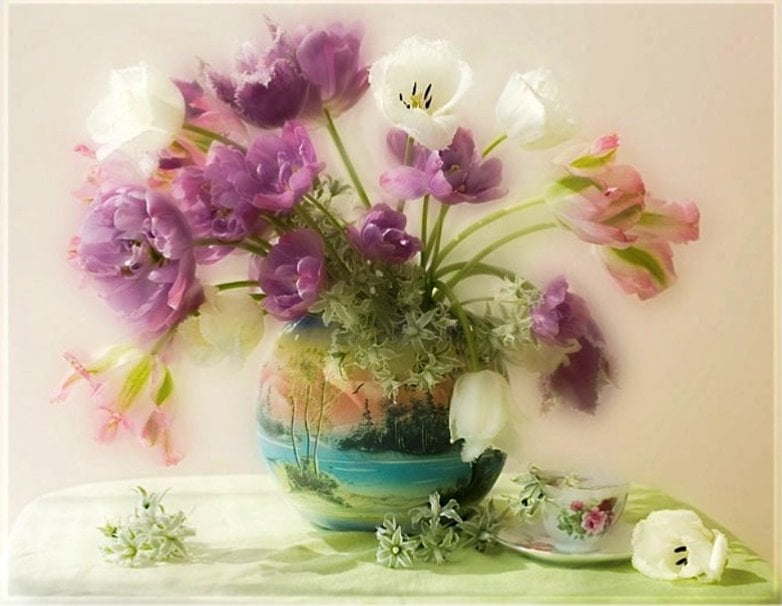 Beautiful spring flowers wallpaper