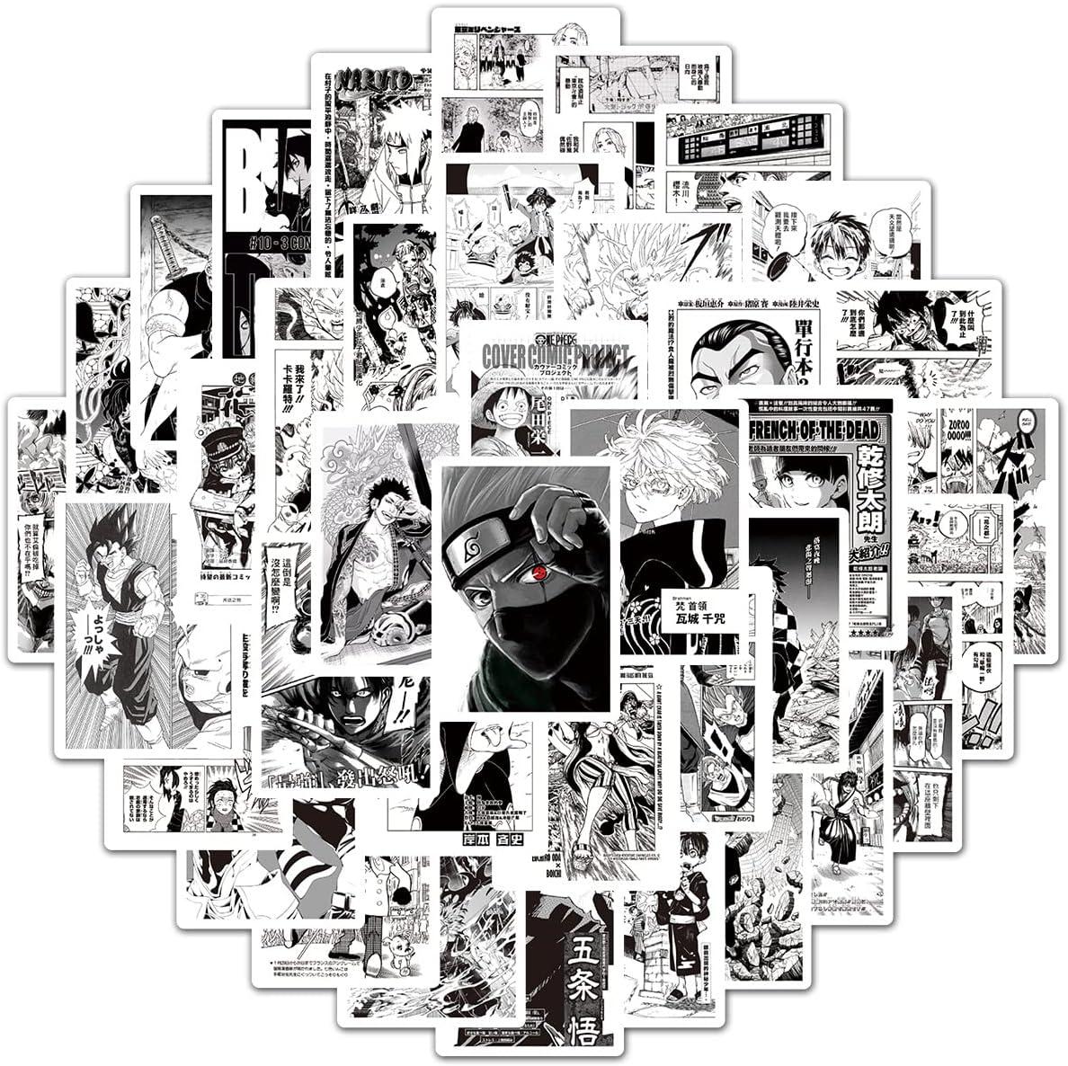Black White Anime Stickers 100pcs For Hydro Flask India Ubuy