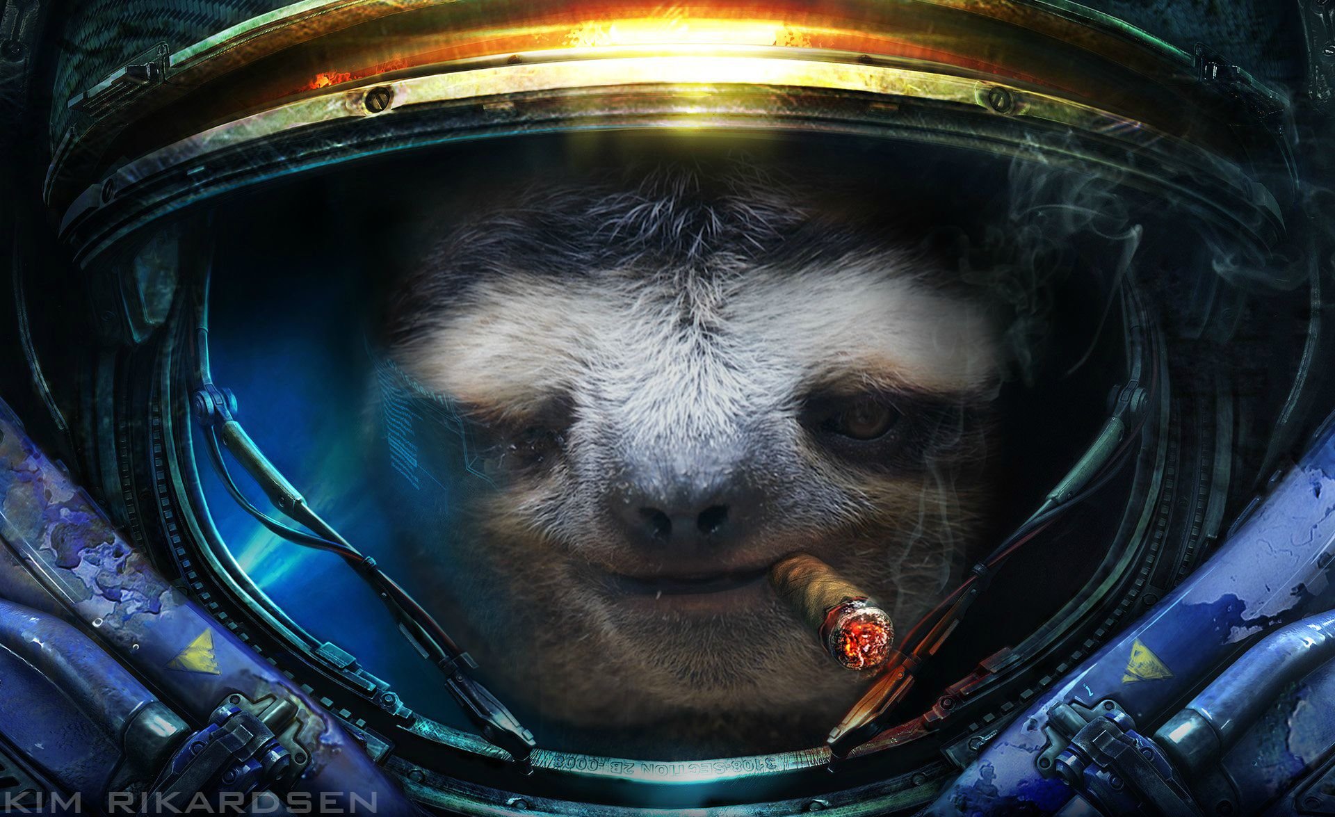 Space Sloth Wallpaper Desktop