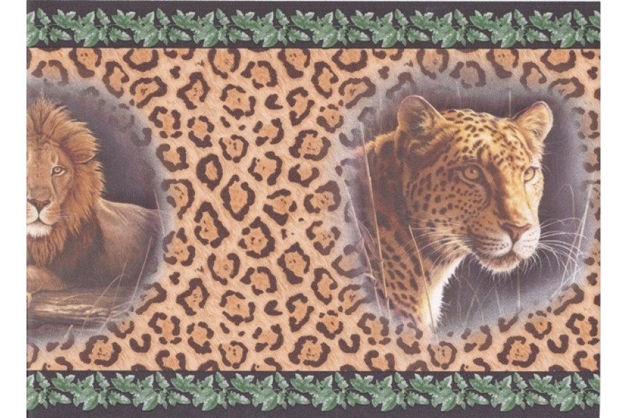 Black Cheetah Animal Wallpaper Border 900x600