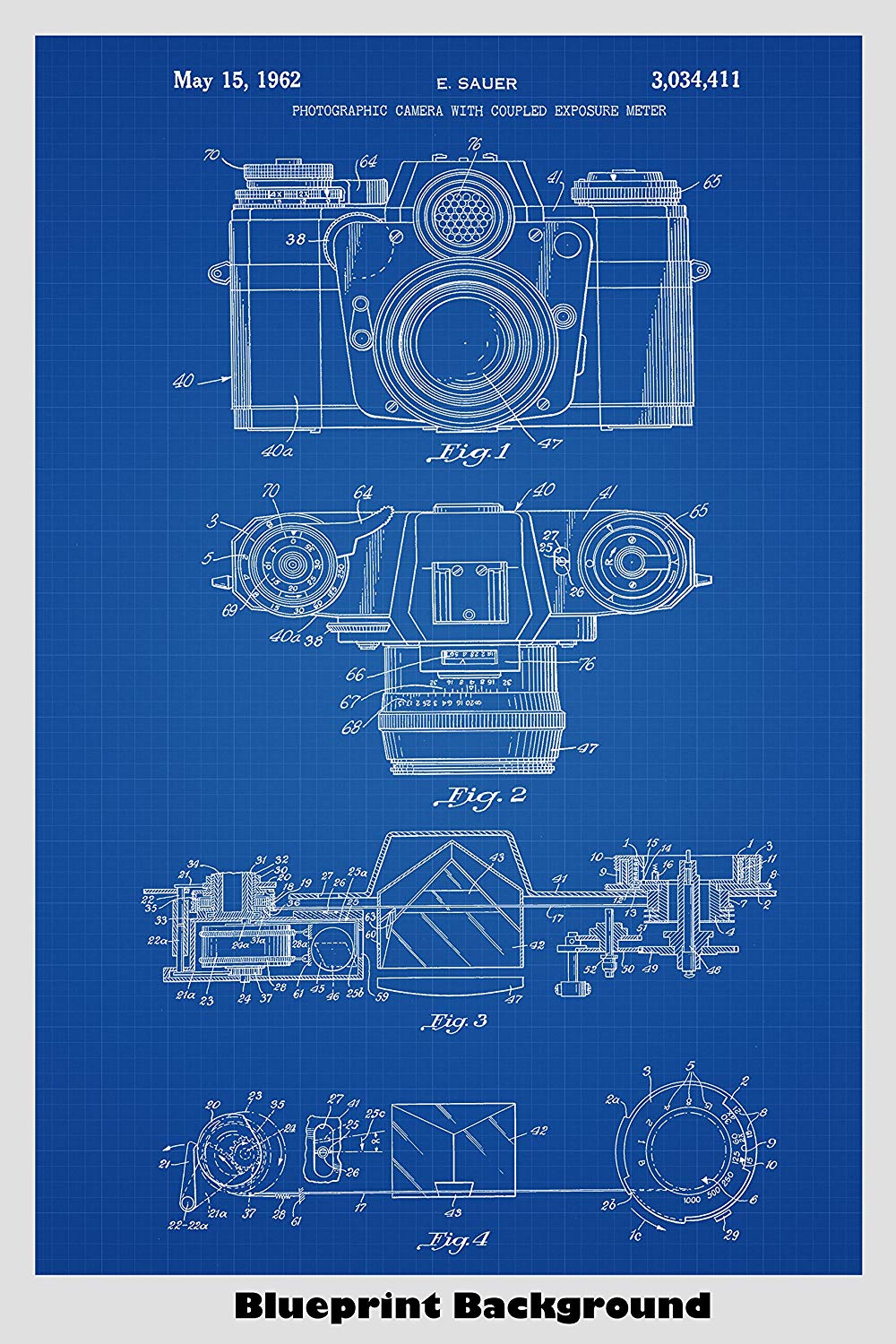Amazon Photographic Camera Poster Patent Print Art