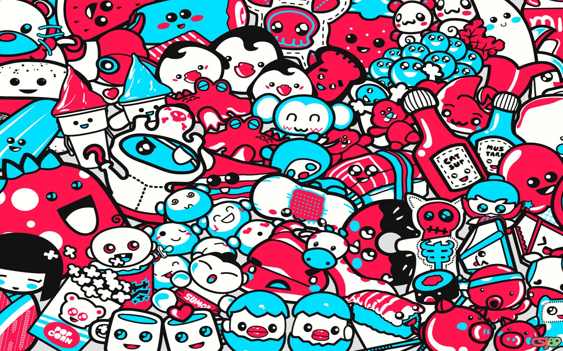 Cute Characters HD Wallpaper