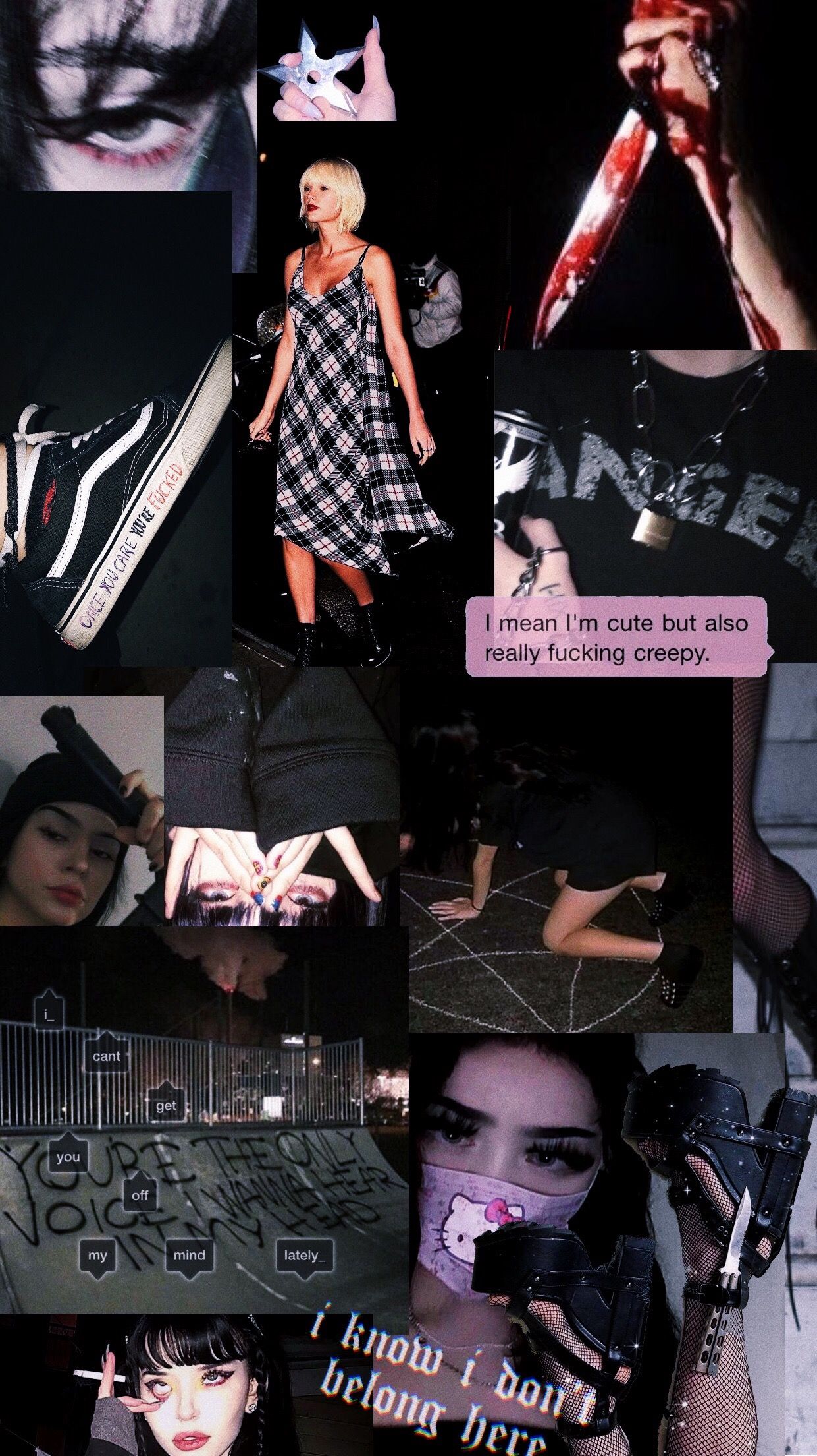 iPhone Wallpaper Emo Goth Iconic Phone