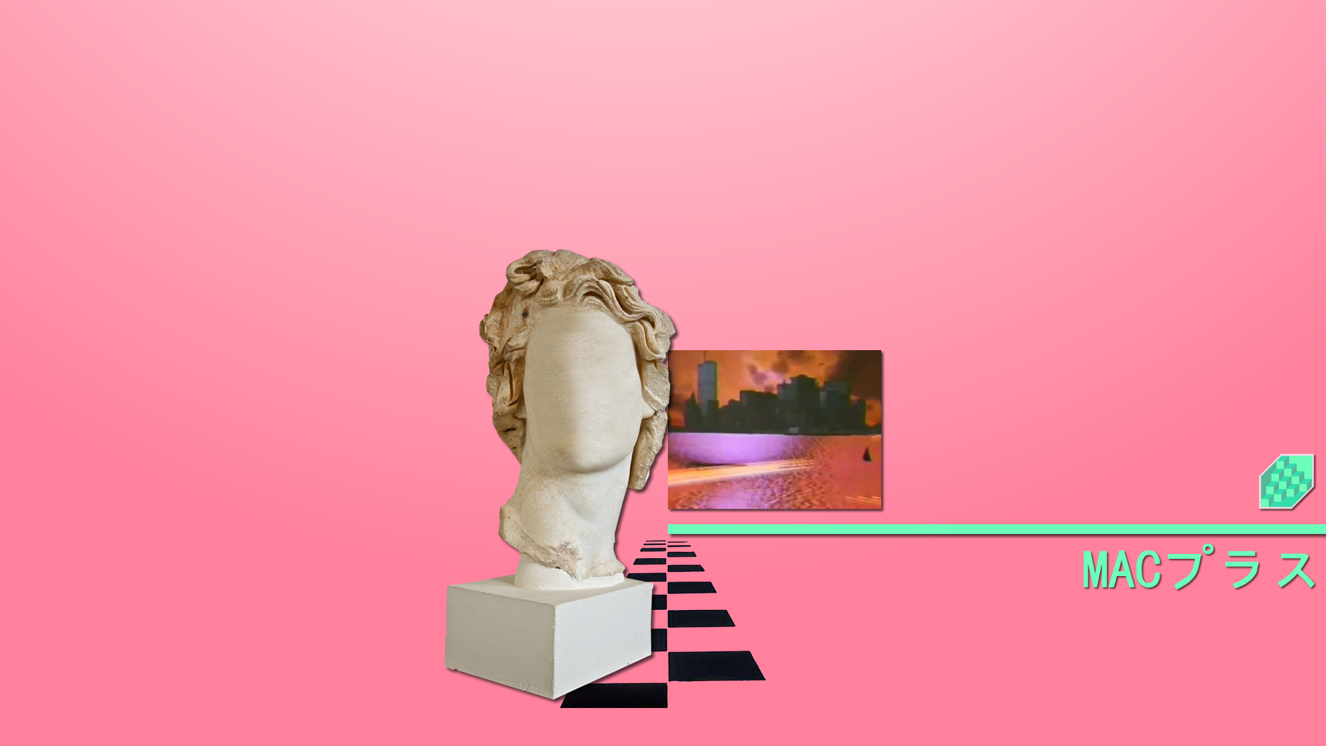 Aesthetic Vaporwave Picture At Cool Monodomo
