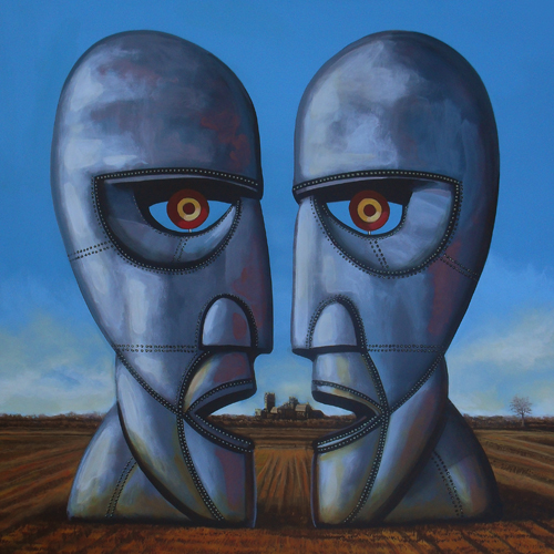 Pink Floyd   The Division Bell Idols on canvas Paul Meijering