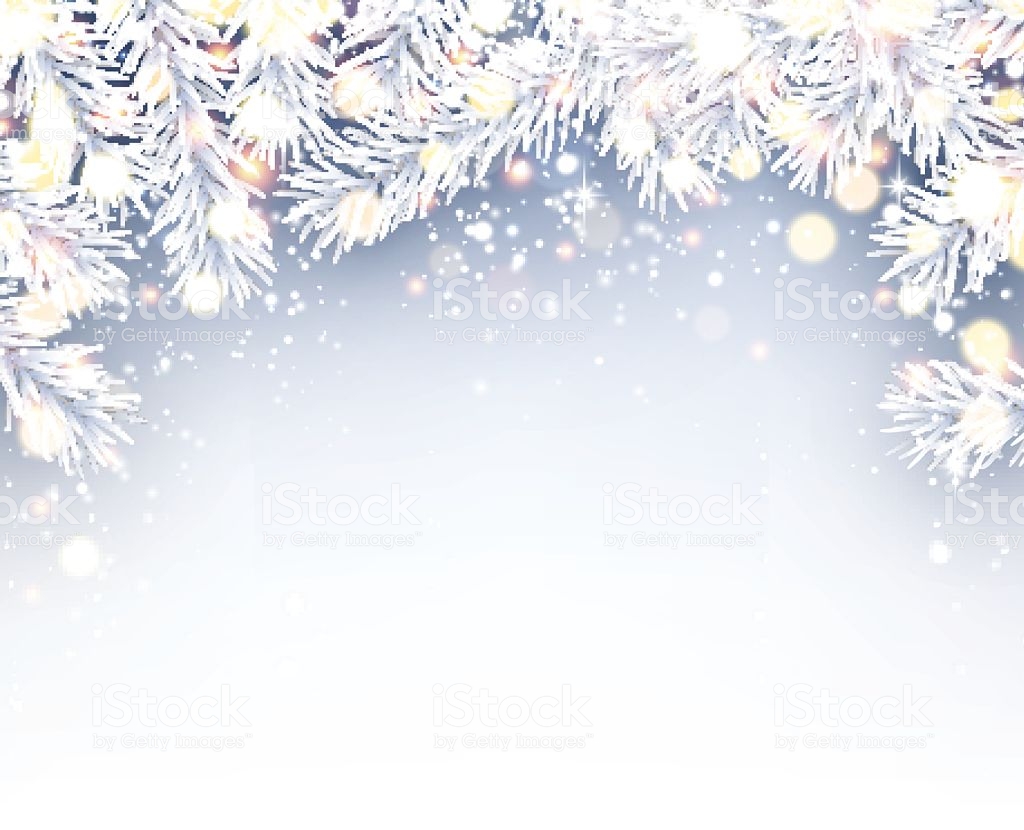 Winter Background With Fir Branches Stock Illustration