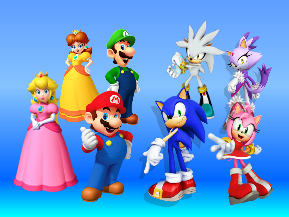 Mario And Sonic His Friends Wallpaper By