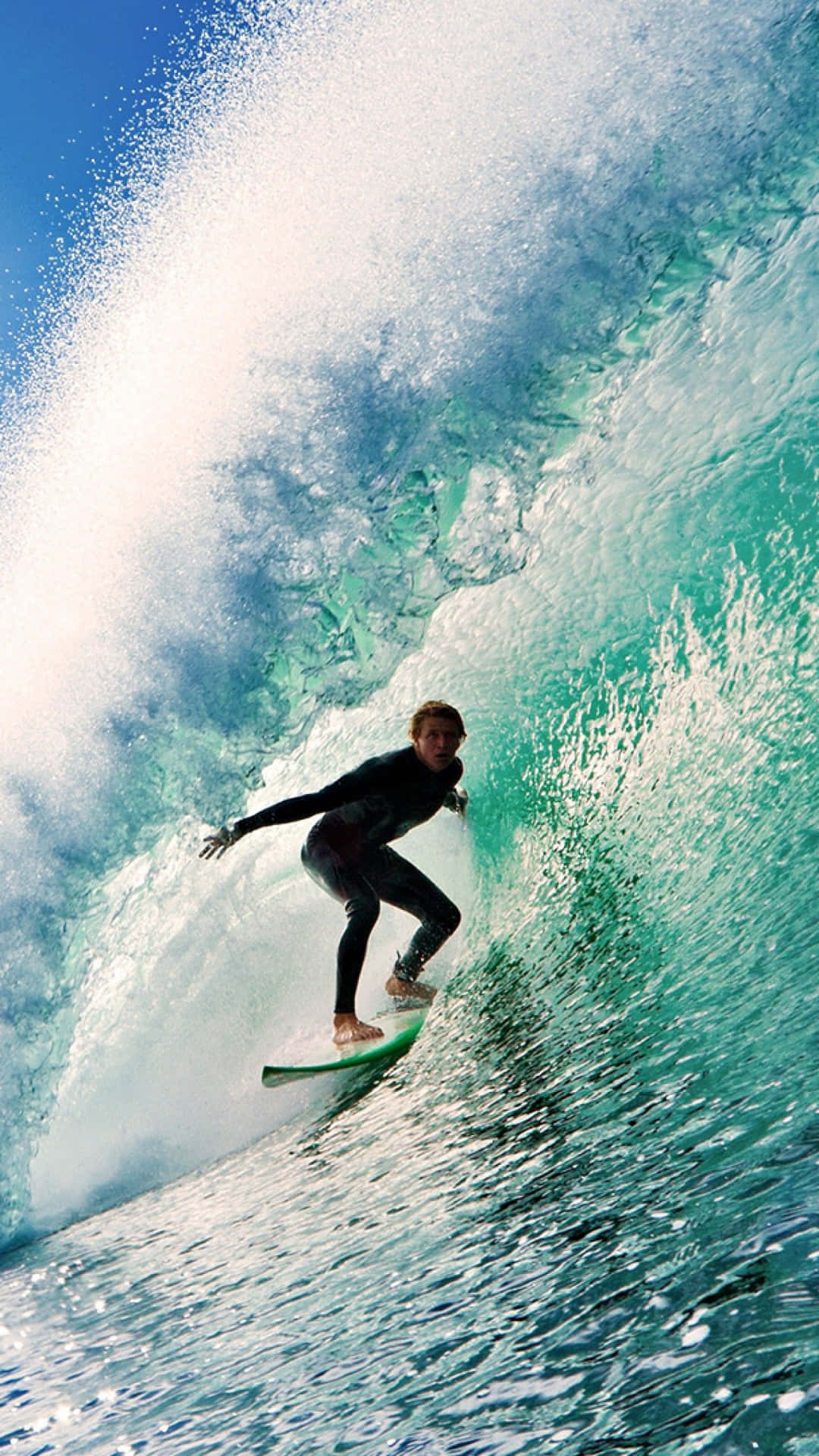 Surfing iPhone Wallpaper