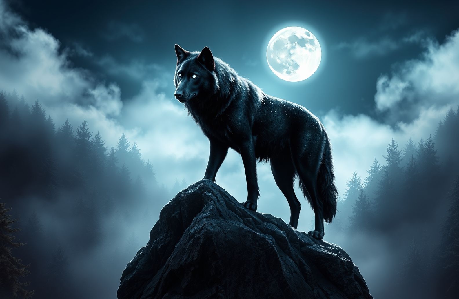 Black Wolf Wallpaper