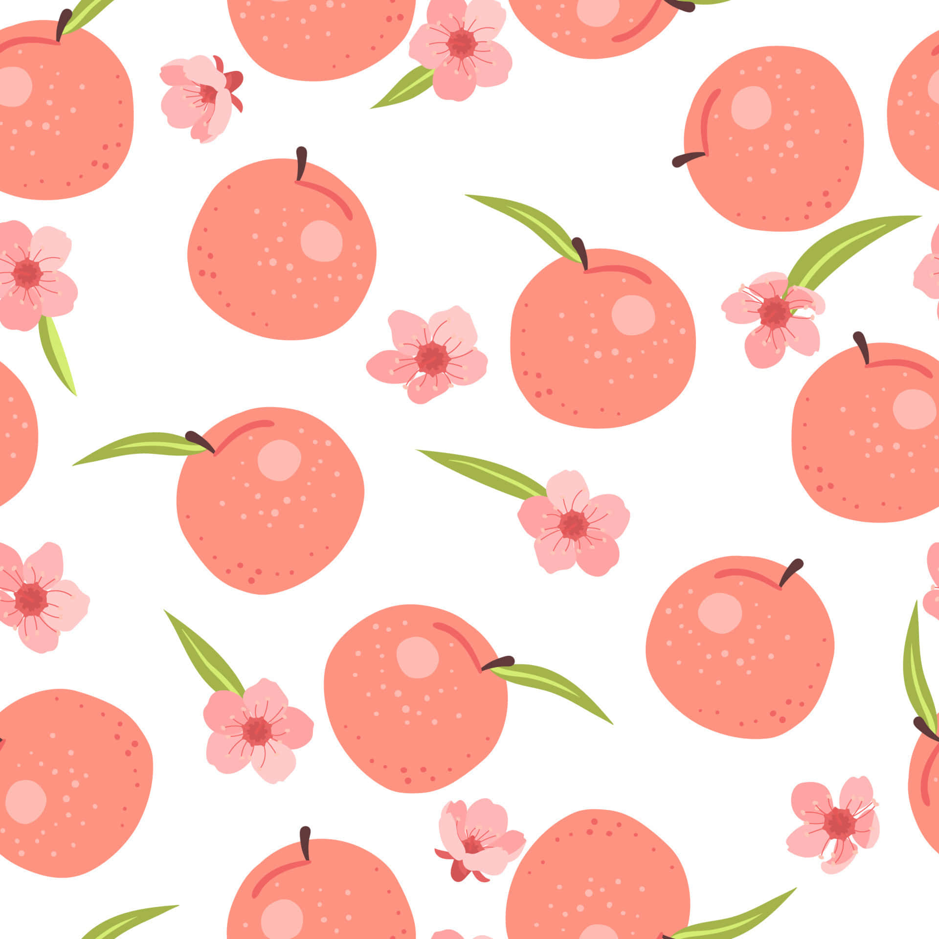A Fresh Peach Perfect For Summertime Wallpaper
