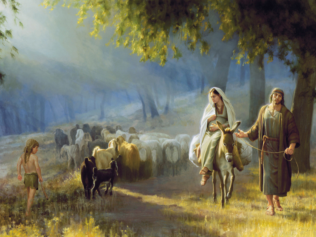 Joseph And Mary Travel To Bethlehem Jesus The Christ
