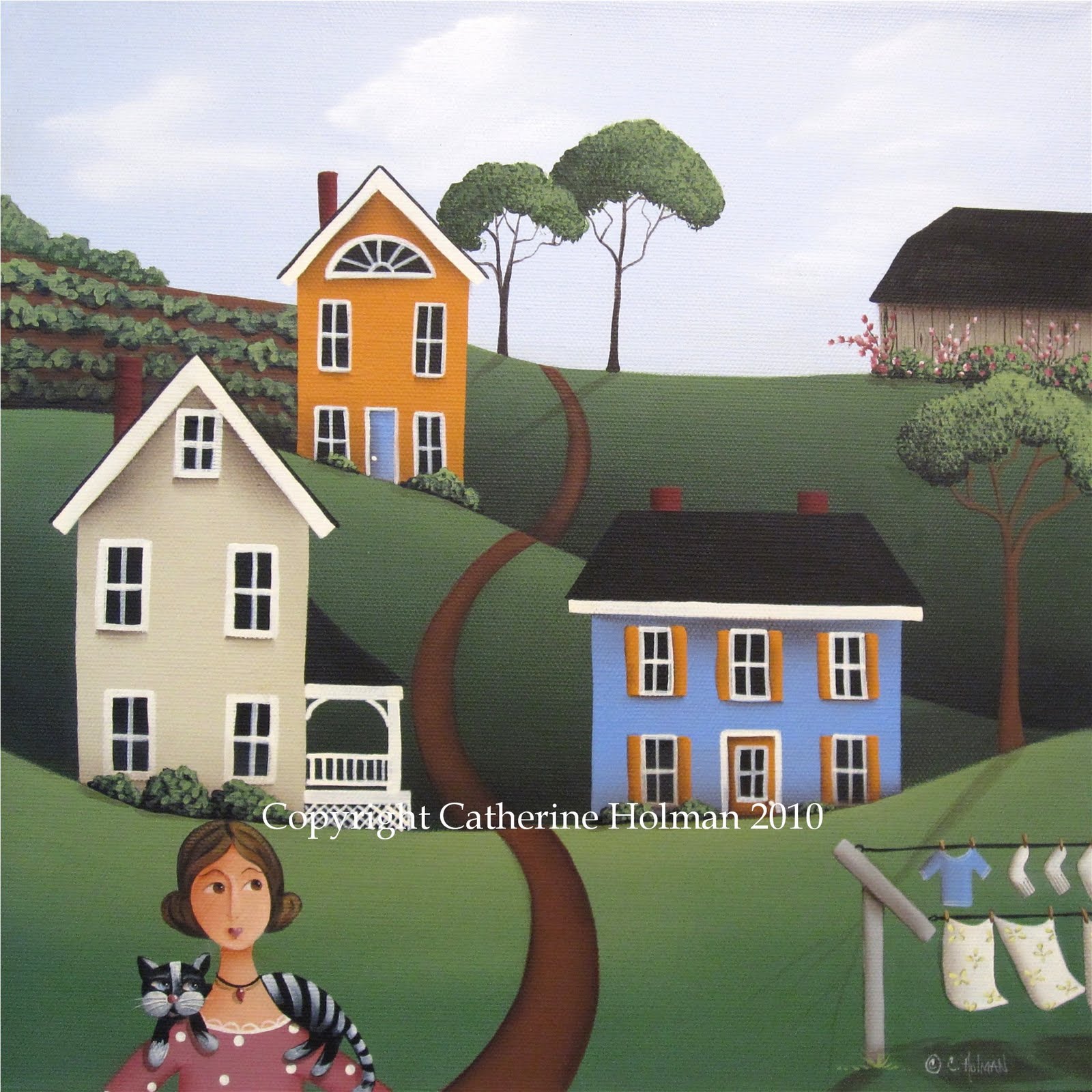 🔥 Free download Holman Folk Art Three Folk Art Farm Scenes Create