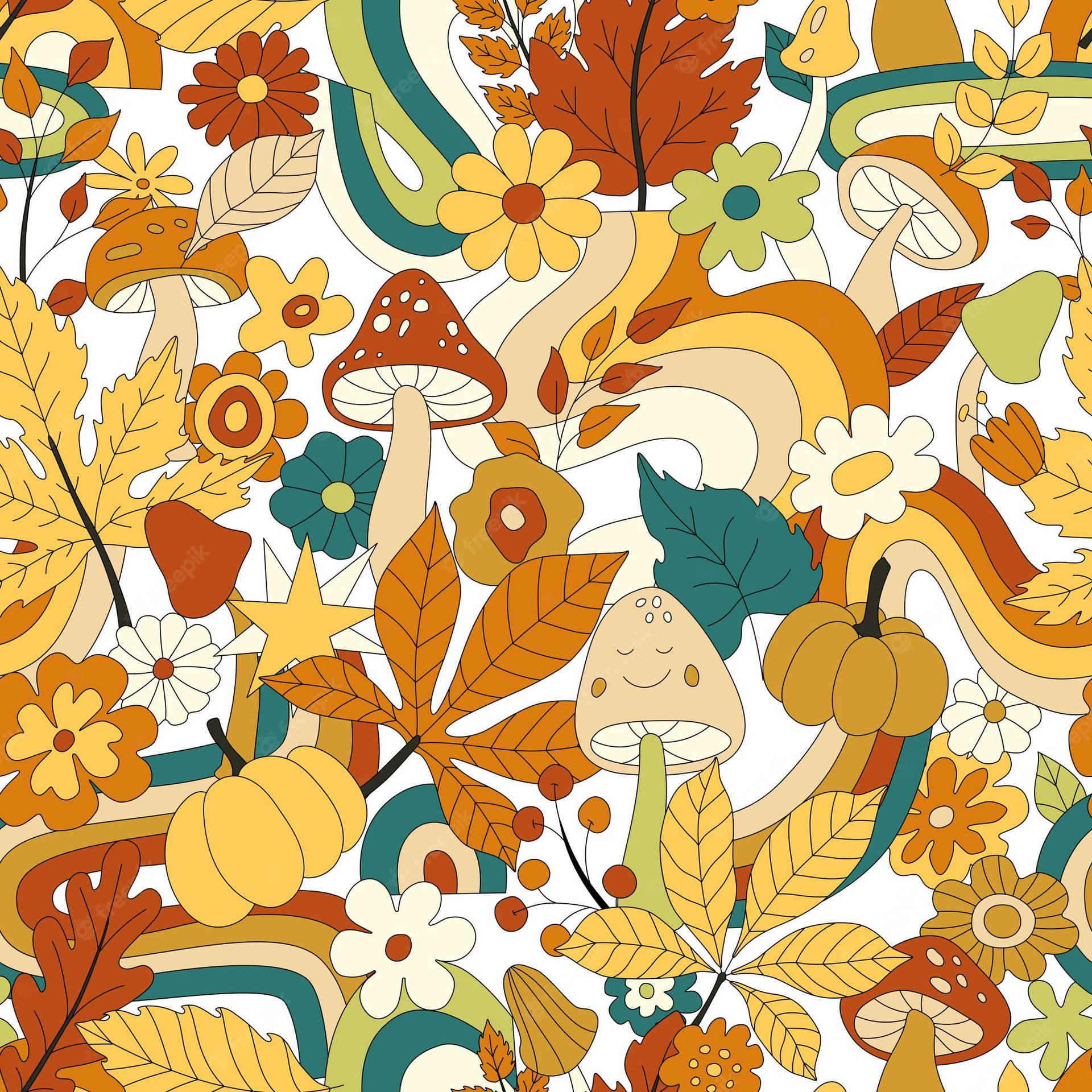 Vintage 70s Wallpaper