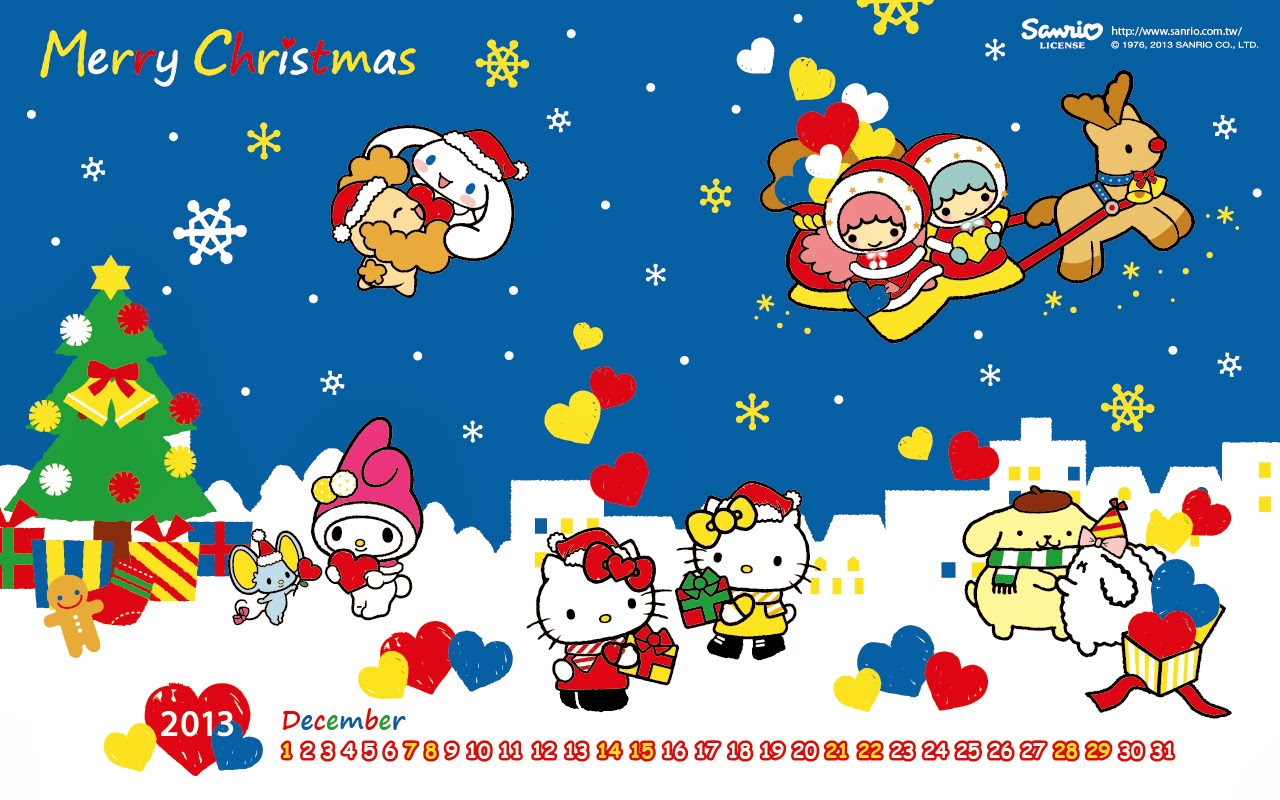 Hello Kitty Loft Merry Christmas December Calendar