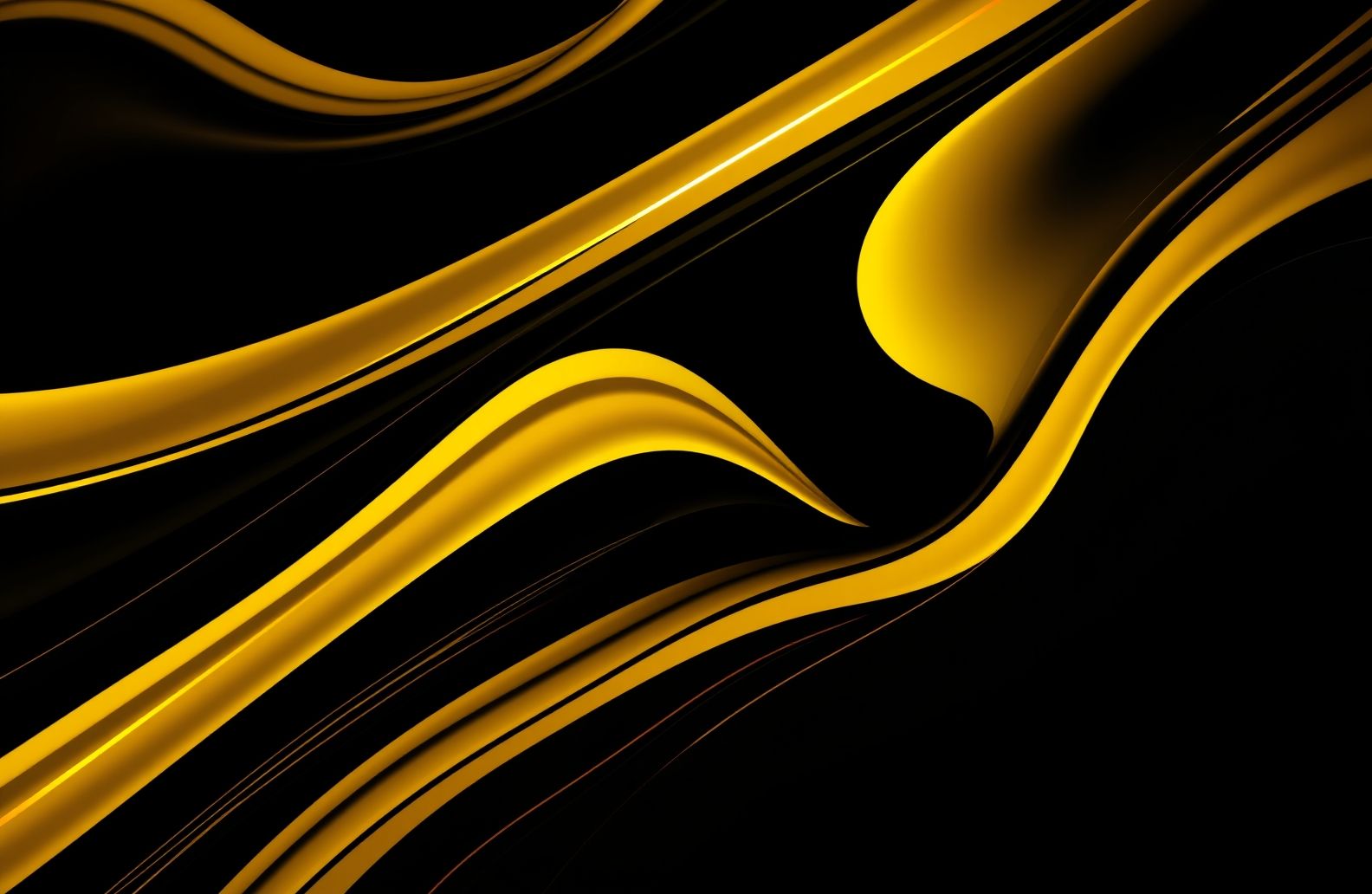 Black And Yellow Hd Wallpaper