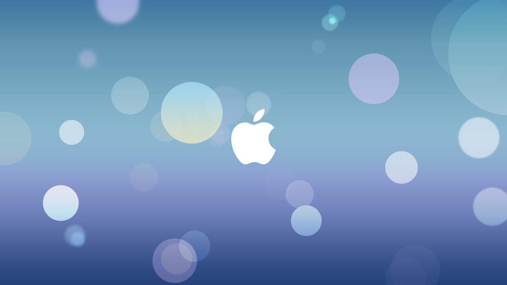 Wallpaper ios 7 with logo apple by ventheerawat on