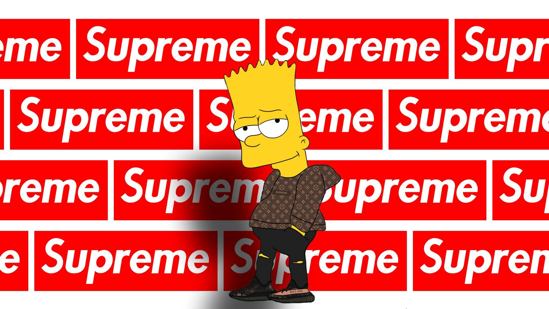 High Bart Simpson Supreme Wallpaper Top