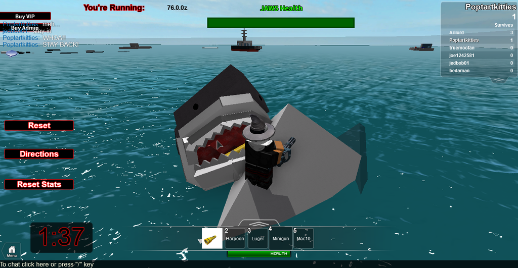 Jaws Roblox It Attacks By