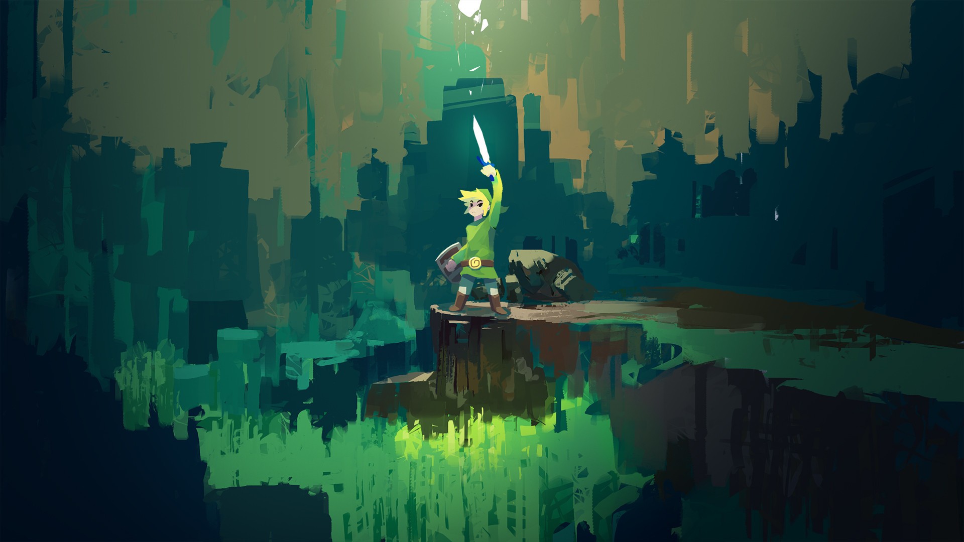 The Legend Of Zelda Link Artwork Digital Art Loz Wallpaper HD