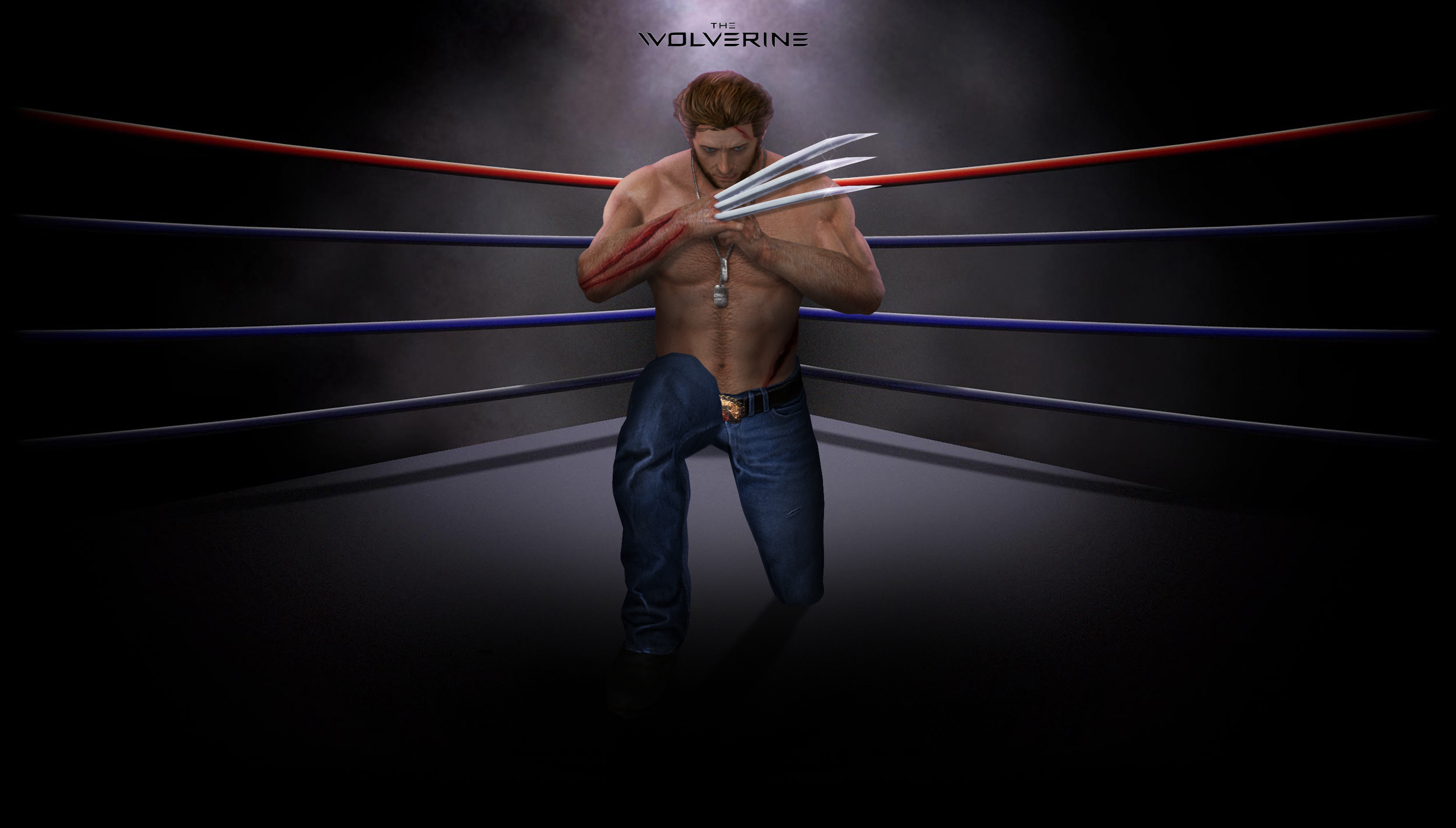 Boxing Ring Wallpaper Wolverine On By