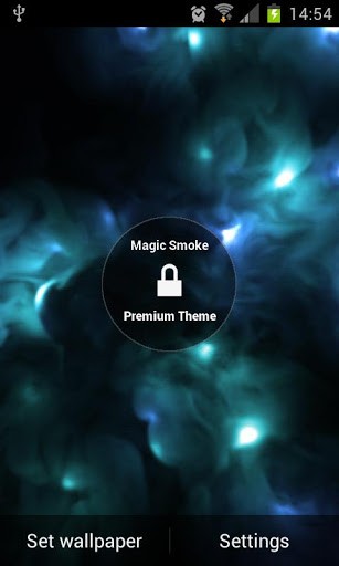 Magic Smoke 3D Live Wallpaper App for Android