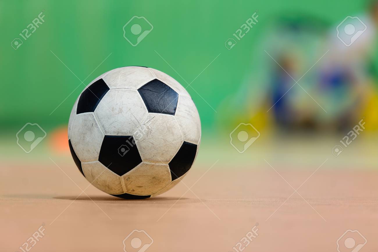 Indoor Soccer Sports Hall Football Futsal Ball And Floor