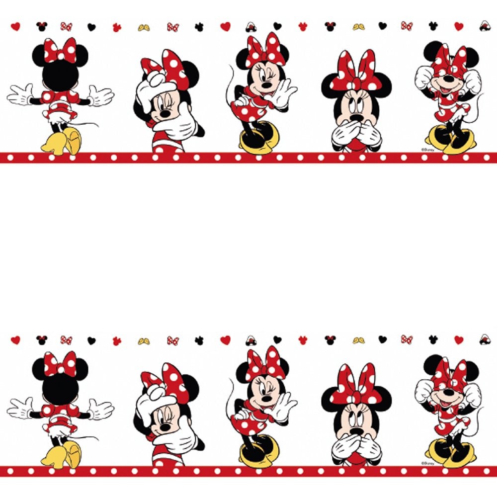 Official Disney Minnie Mouse Childs Nursery Wallpaper Border MN3502 1