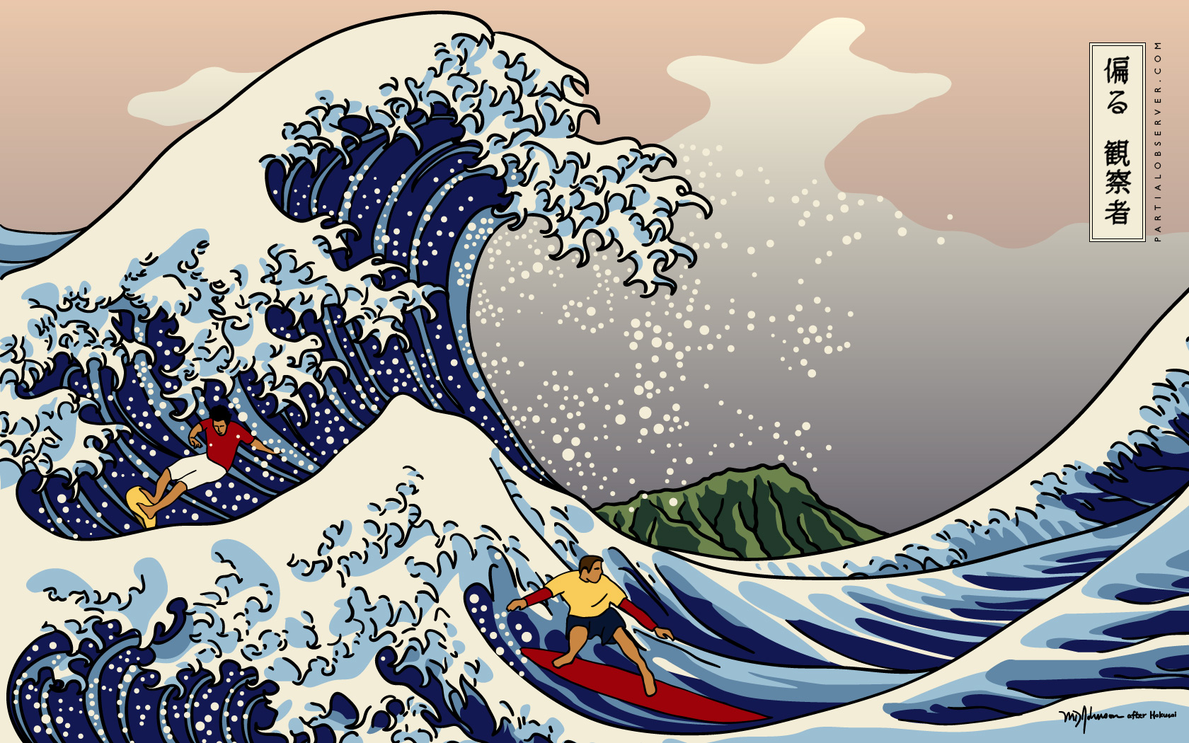 Weekly Wallpaper   Riding the Great Wave