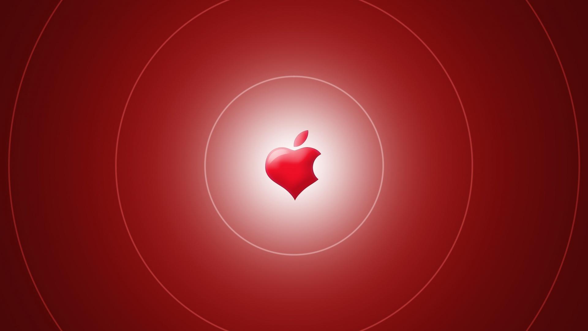 Apple Love Logo HD Wallpaper